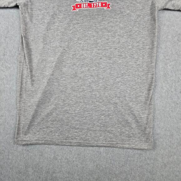 NWT USA Long Sleeve T Shirt by Jenson Size Small Gray Patriotic - Picture 6 of 16